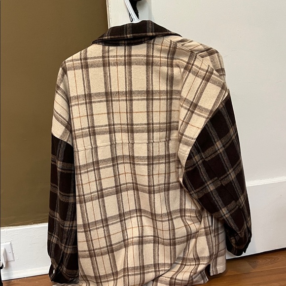 Princess Polly Brown Plaid Jacket - Picture 2 of 5